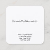 Cartes d'affichage personnalisées pour petits arbr (Dos)