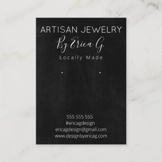 Cartes d'affichage pour bijoux (Devant)