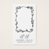 Cartes d'affichage pour bijoux à la frontière de F (Devant)