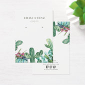 Cartes d'affichage pour bijoux à oreilles ・ Cactus (Bureau)