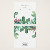 Cartes d'affichage pour bijoux à oreilles ・ Cactus (Devant & derrière)
