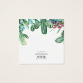 Cartes d'affichage pour bijoux à oreilles ・ Cactus (Dos)