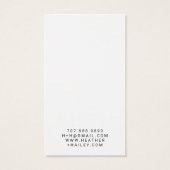 Cartes d'affichage pour bijoux artisanales en ruba (Dos)