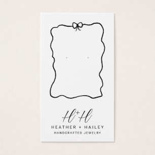 Cartes d'affichage pour bijoux artisanales en ruba