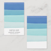 Cartes d'affichage pour bijoux bleus (Devant / Derrière)