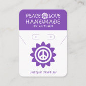 Cartes d'affichage pour bijoux de code QR d'entrep (Devant)