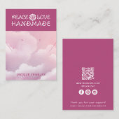 Cartes d'affichage pour bijoux de code QR d'entrep (Devant / Derrière)