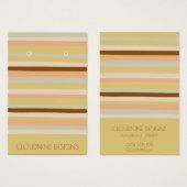 Cartes d'affichage pour bijoux en collier de charm (Devant & derrière)