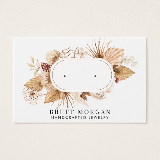 Cartes d'affichage pour bijoux Floral (Devant)