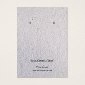 Cartes d'affichage pour bijoux, Recycle Papier gri (Devant)
