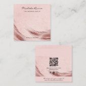 Cartes d'affichage pour bijoux Rosegold de code QR (Devant / Derrière)