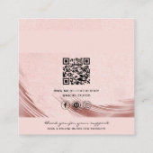 Cartes d'affichage pour bijoux Rosegold de code QR (Dos)