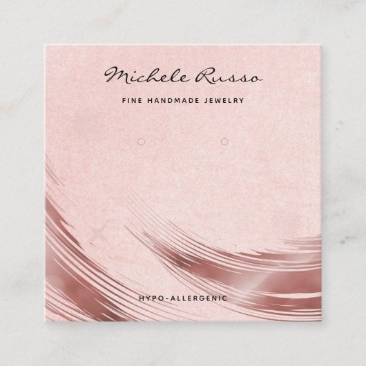 Cartes d'affichage pour bijoux Rosegold de code QR (Devant)