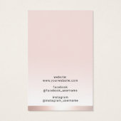 Cartes d'affichage pour collier de bijoux rose vif (Dos)