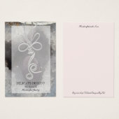 Cartes d'affichage pour le concepteur de bijoux Wi (Devant & derrière)