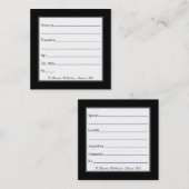 Cartes d'affichage pour les collections de fossile (Devant / Derrière)