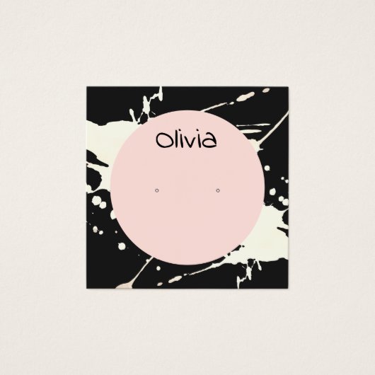 Cartes d'affichage pour oreille à l'oreille artist (Devant)