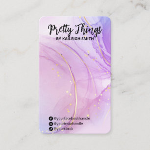 Cartes d'affichage pour oreille violette à l'encre