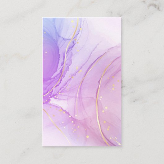 Cartes d'affichage pour oreille violette à l'encre (Dos)