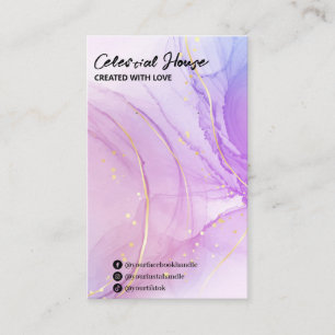 Cartes d'affichage pour oreille violette à l'encre