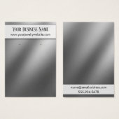 Cartes d'affichage pour porte-oreilles en argent l (Devant & derrière)