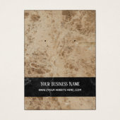 Cartes d'affichage Premium Brown en marbre (Devant)