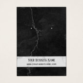 Cartes d'affichage Premium en marbre gris noir (Devant)