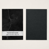 Cartes d'affichage Premium en marbre gris noir (Devant & derrière)