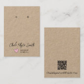 Cartes d'affichage professionnelles - Boucles d'or (Devant / Derrière)