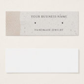 Cartes d'affichage rose Gold Geometry Stud (Devant & derrière)