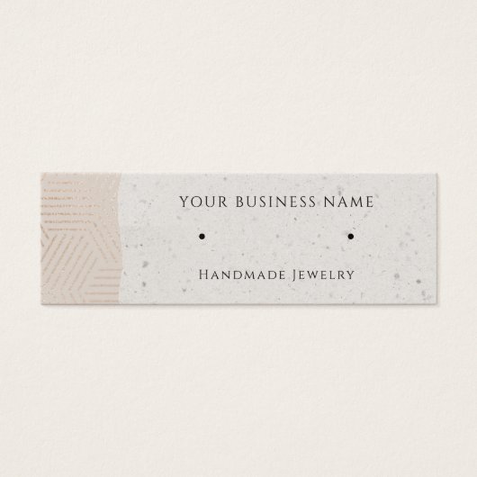 Cartes d'affichage rose Gold Geometry Stud (Devant)