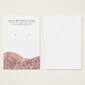 Cartes d'affichage rose Gold Rose Glam (Devant & derrière)