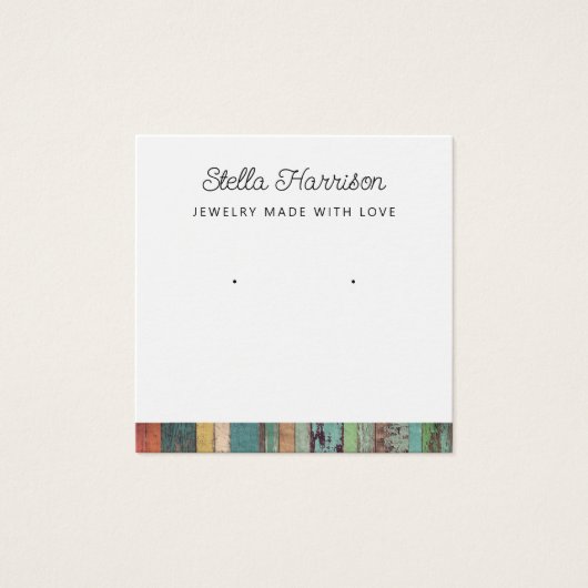 Cartes d'affichage Rustique Chic Stud Élevant Bijo (Devant)