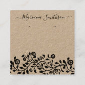 Cartes d'affichage Rustique Kraft Grandes oreilles (Devant)