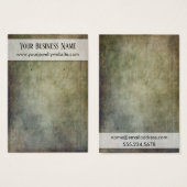 Cartes d'affichage Rustique Vert Jaune (Devant & derrière)