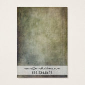 Cartes d'affichage Rustique Vert Jaune (Dos)