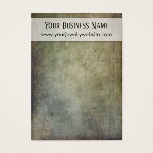 Cartes d'affichage Rustique Vert Jaune (Devant)