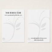 Cartes d'affichage simples à feuilles blanches (Devant & derrière)