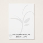 Cartes d'affichage simples à feuilles blanches (Dos)