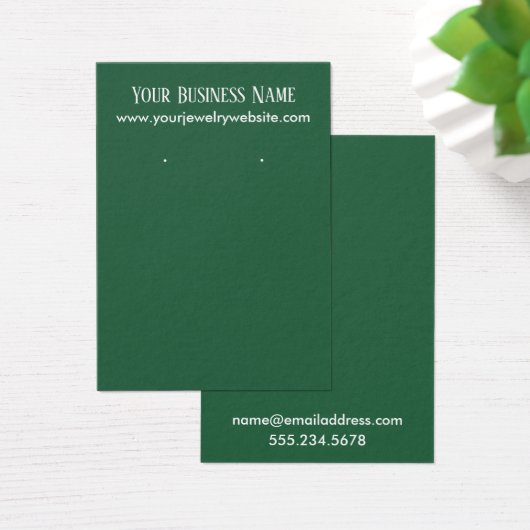 Cartes d'affichage simples du Porte-oreilles vert  (Bureau)