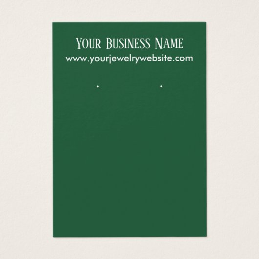 Cartes d'affichage simples du Porte-oreilles vert  (Devant)