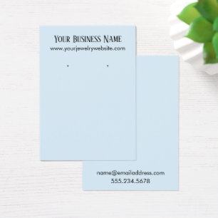 Cartes d'affichage simples en bleu clair