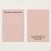 Cartes d'affichage simples et minimes pour le supp (Devant & derrière)