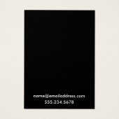 Cartes d'affichage simples et minimes pour le supp (Dos)