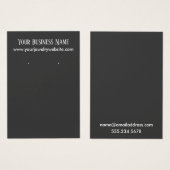 Cartes d'affichage simples minimes en gris (Devant & derrière)