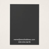 Cartes d'affichage simples minimes en gris (Dos)