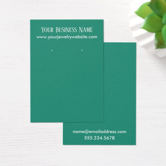 Cartes d'affichage simples, minimes et vertes (Bureau)