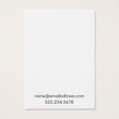 Cartes d'affichage simples minimes pour le support (Dos)