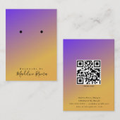 Cartes d'affichage simples Ombre Artiste (Devant / Derrière)