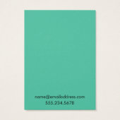 Cartes d'affichage simples Porte-oreilles vert Bis (Dos)